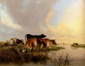 Cattle Watering farm animals cattle Thomas Sidney Cooper
